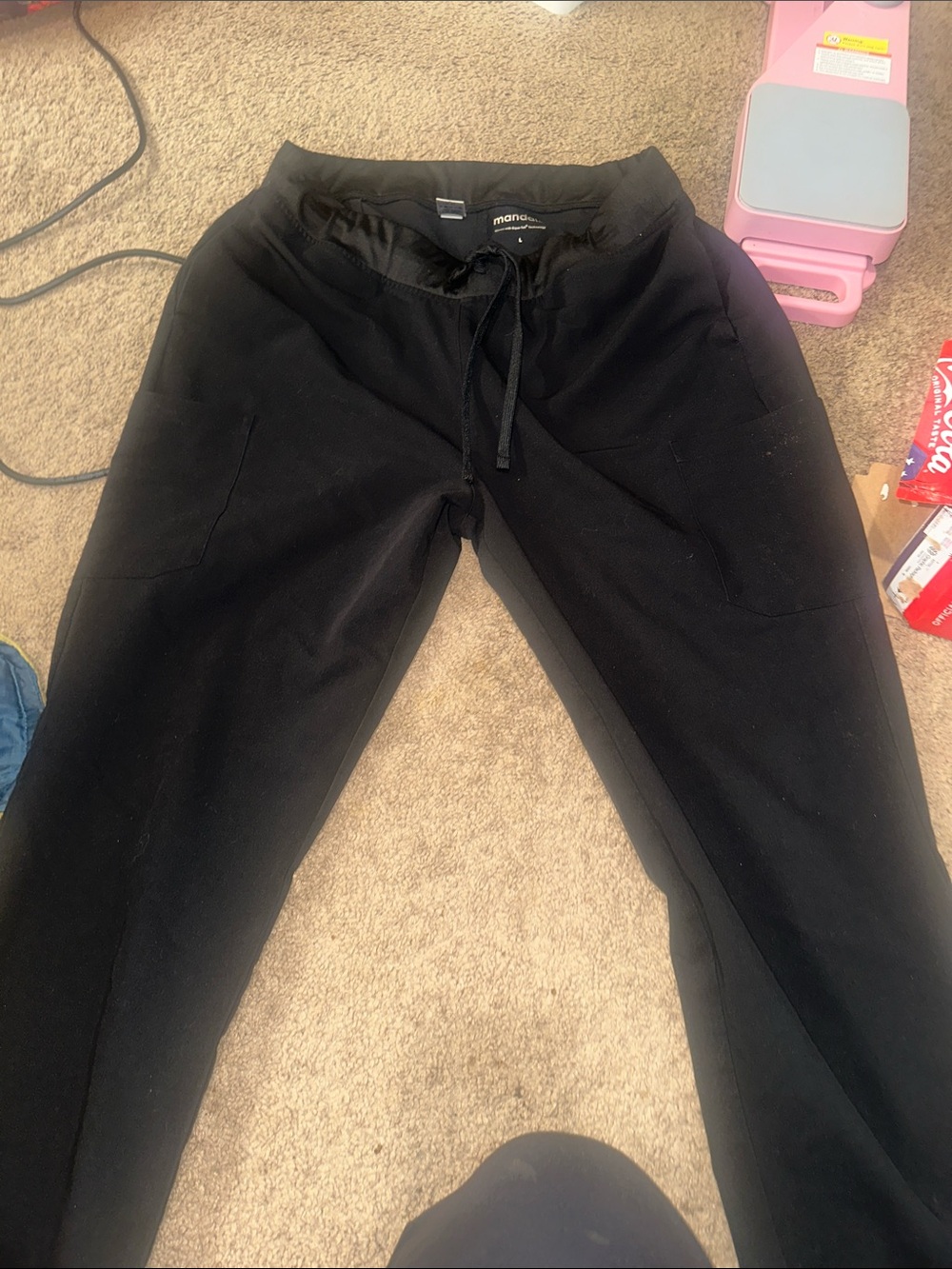 MandalaBlack scrub  pants